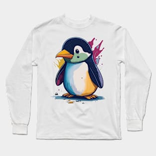 Penguin Portrait Long Sleeve T-Shirt